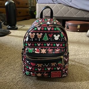 Disney Parks Christmas Treats Loungefly Backpack